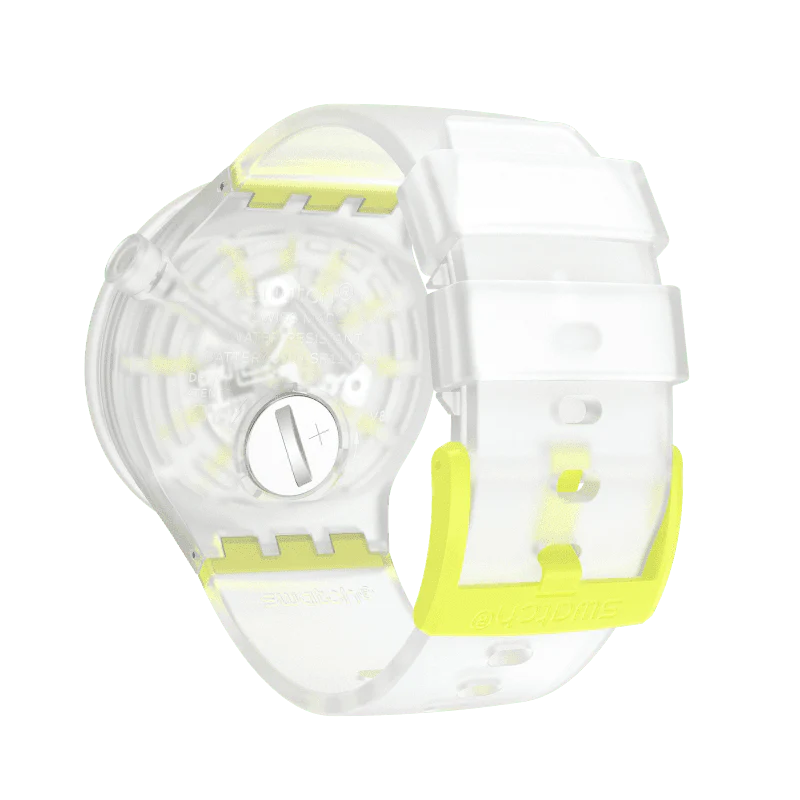 SO27E103 Reloj Swatch Yellowinjelly de caballero banda de caucho - Image 3