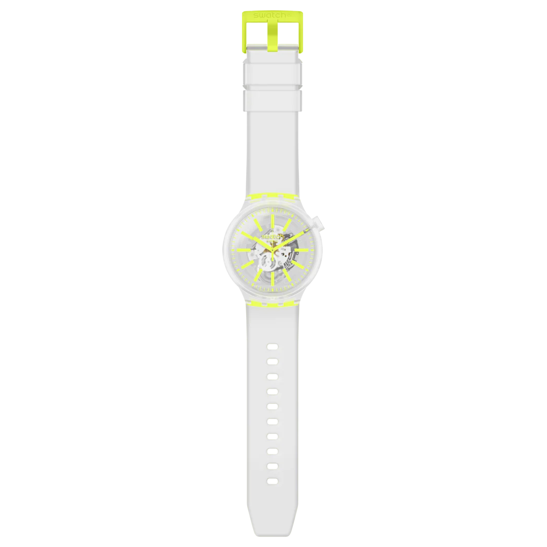 SO27E103 Reloj Swatch Yellowinjelly de caballero banda de caucho - Image 5