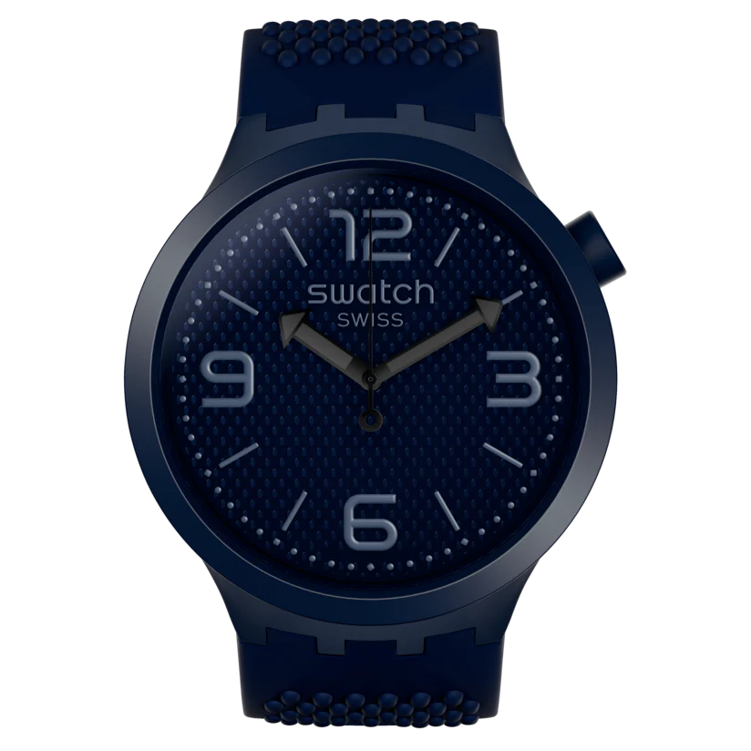 SO27N100 Reloj Swatch BBNavy unisex correa de silicona 41 mm