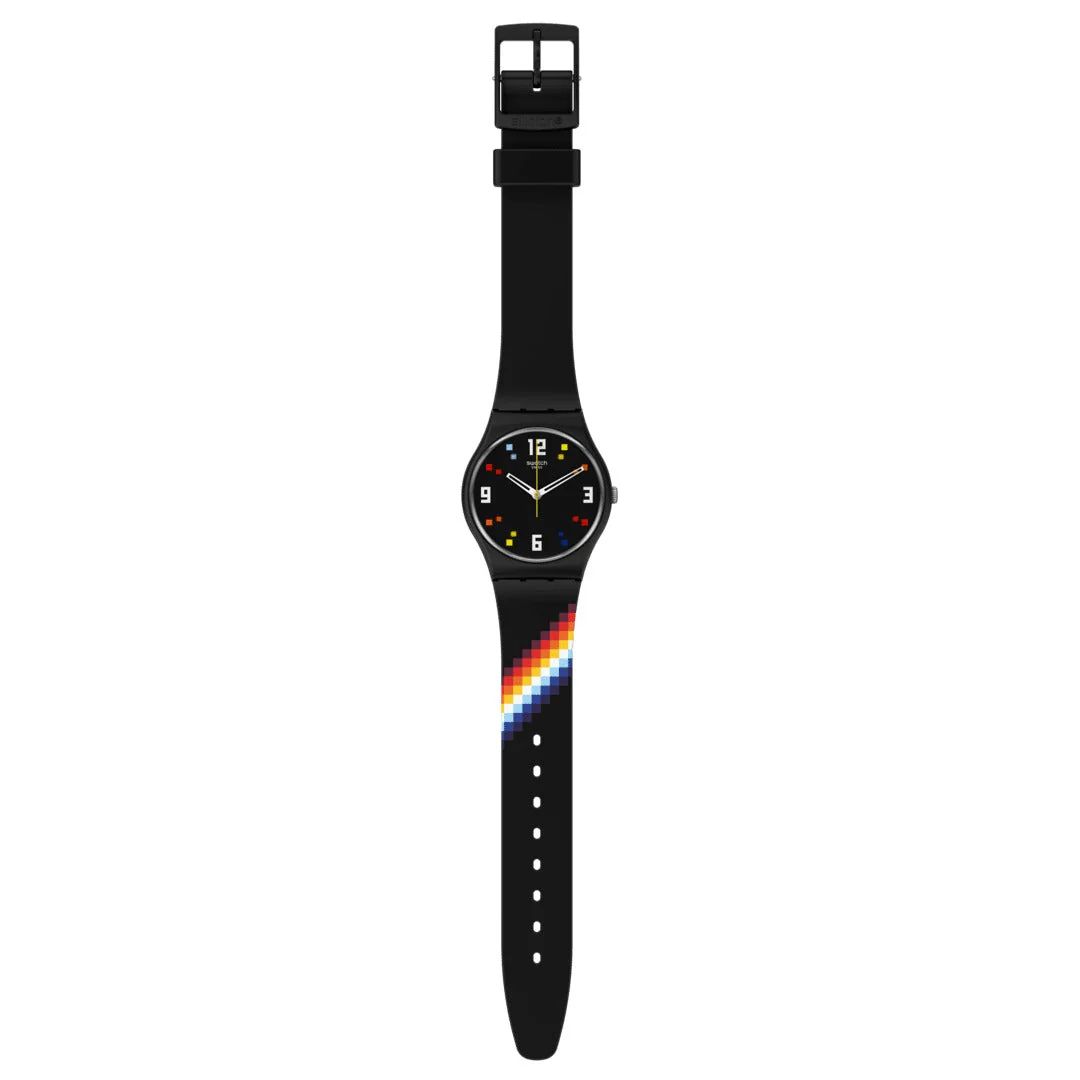 SO28B705 Reloj Black Carousel Squares de hombre correa de resina - Image 4