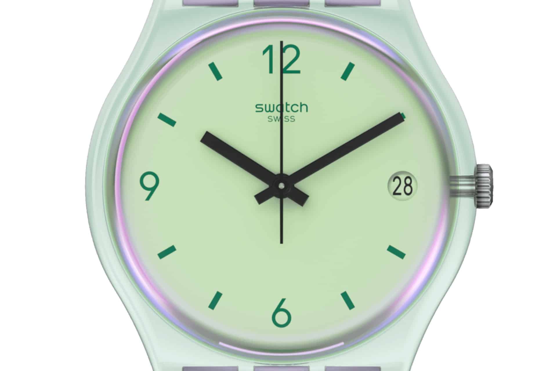 SO28G401 Swatch Mystic Sunrise Reloj Unisex Correa de Goma - Image 5