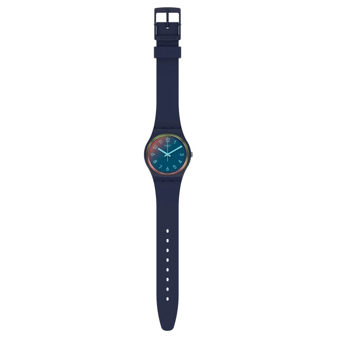 SO28N110 Reloj Swatch LA Night Blue de hombre correa de resina - Image 3