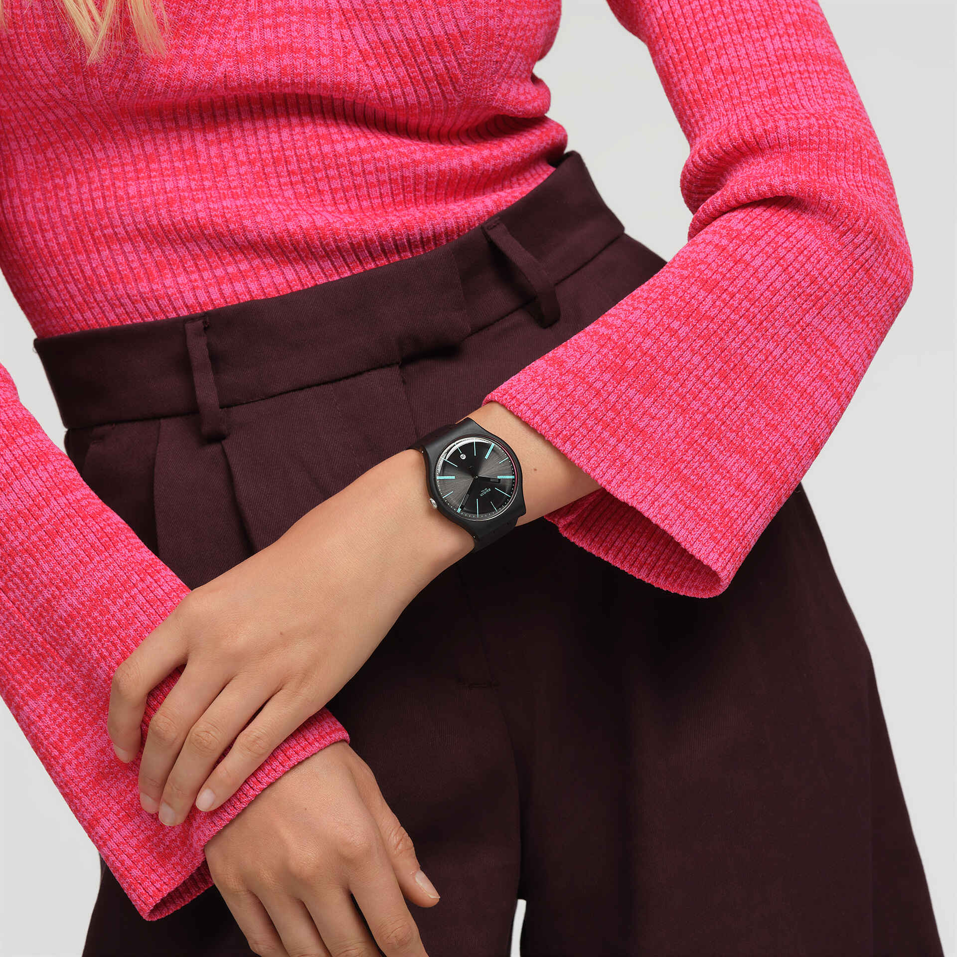 SO29B404 Reloj Swatch A Dash of Green Unisex correa de resina - Image 5