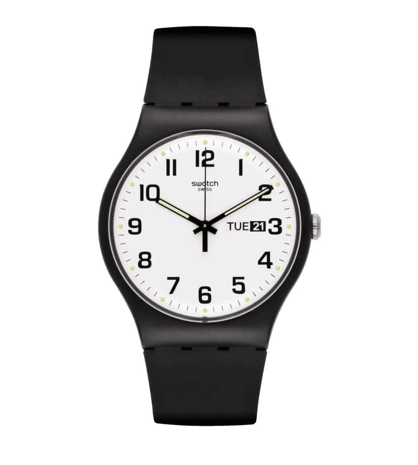 SO29B703 Reloj Swatch Twice Again Análogo Unisex con Correa de Resina
