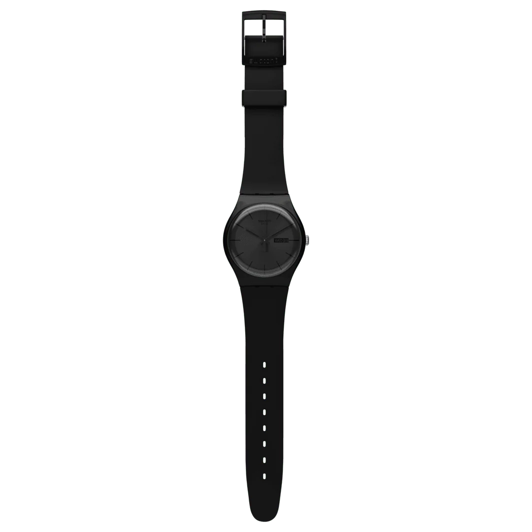 SO29B706 Reloj Swatch Black Rebel de hombre pulsera de caucho - Image 2