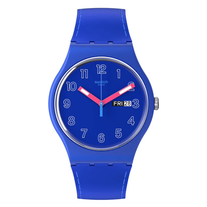 SO29N705 Reloj Swatch Cobalt Disco de hombre pulsera de resina