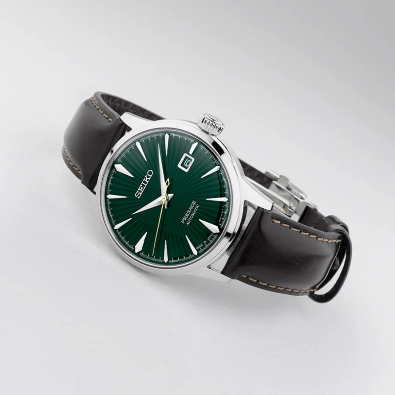 SRPD37J1 Reloj Seiko Presage Cocktail Time de caballero pulsera de piel - Image 3