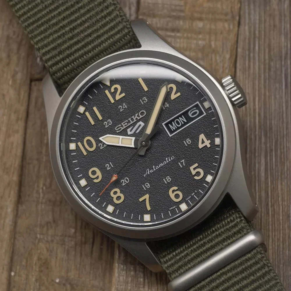 SRPJ85K1 Seiko Serie 5 de caballero pulsera de tela - Image 2