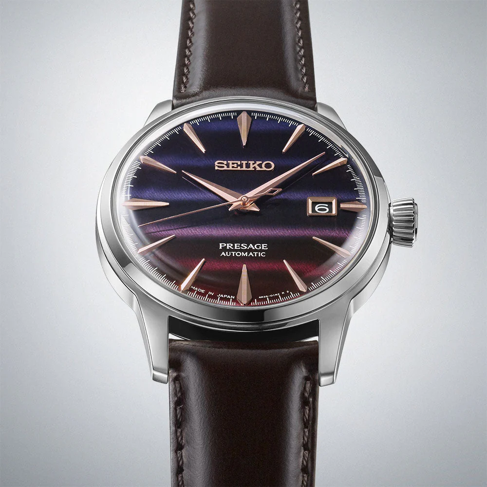 SRPL75J1 Reloj Seiko Presage de hombre correa de cuero - Image 3