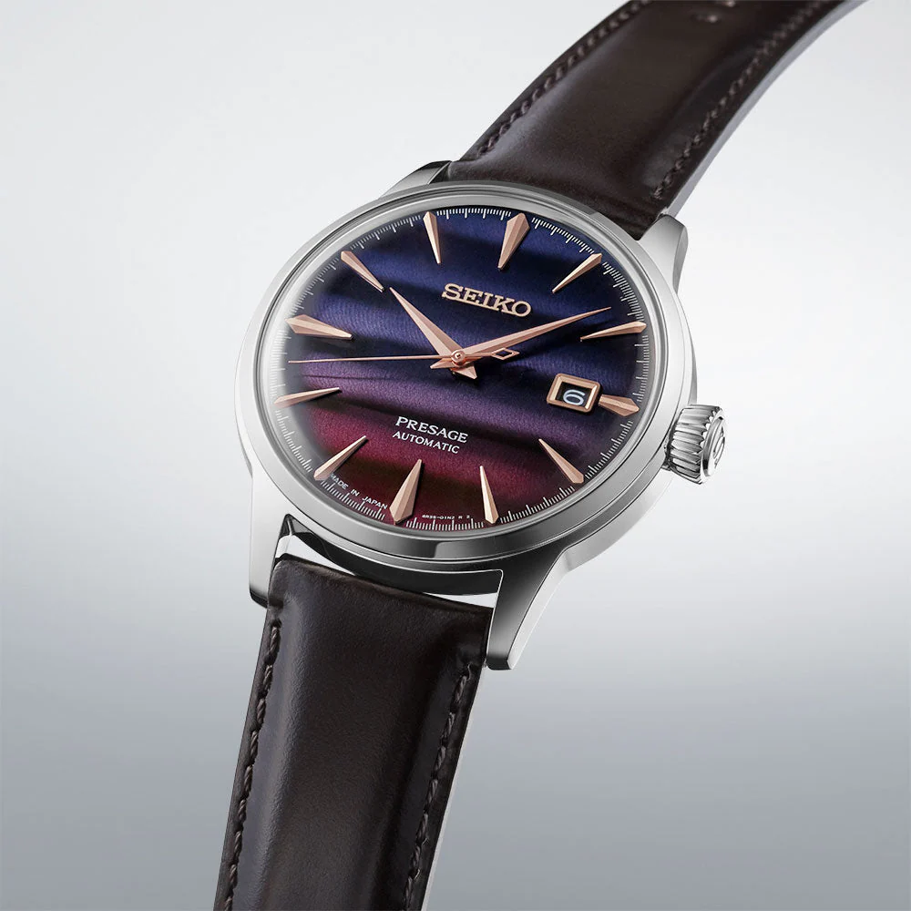 SRPL75J1 Reloj Seiko Presage de hombre correa de cuero - Image 4