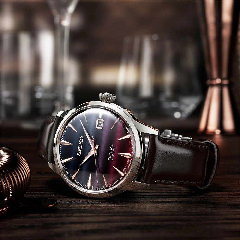 SRPL75J1 Reloj Seiko Presage de hombre correa de cuero - Image 5