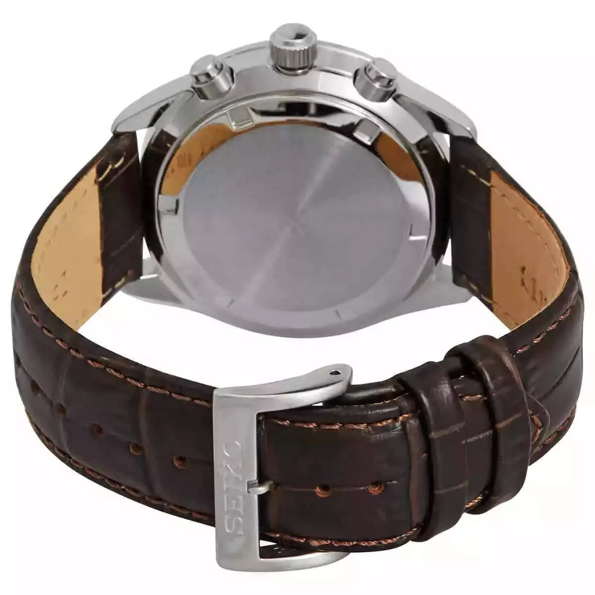 SSB385 Reloj Seiko Chronograph para Hombre con Correa de Cuero - Image 2