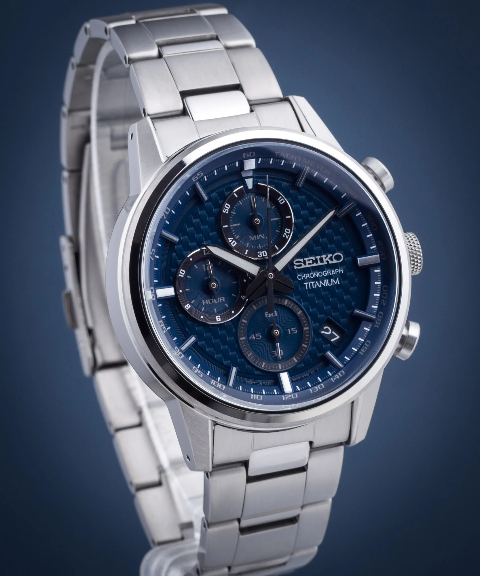 SSB387P1 Reloj Seiko Sport de caballero pulsera de metal - Image 5