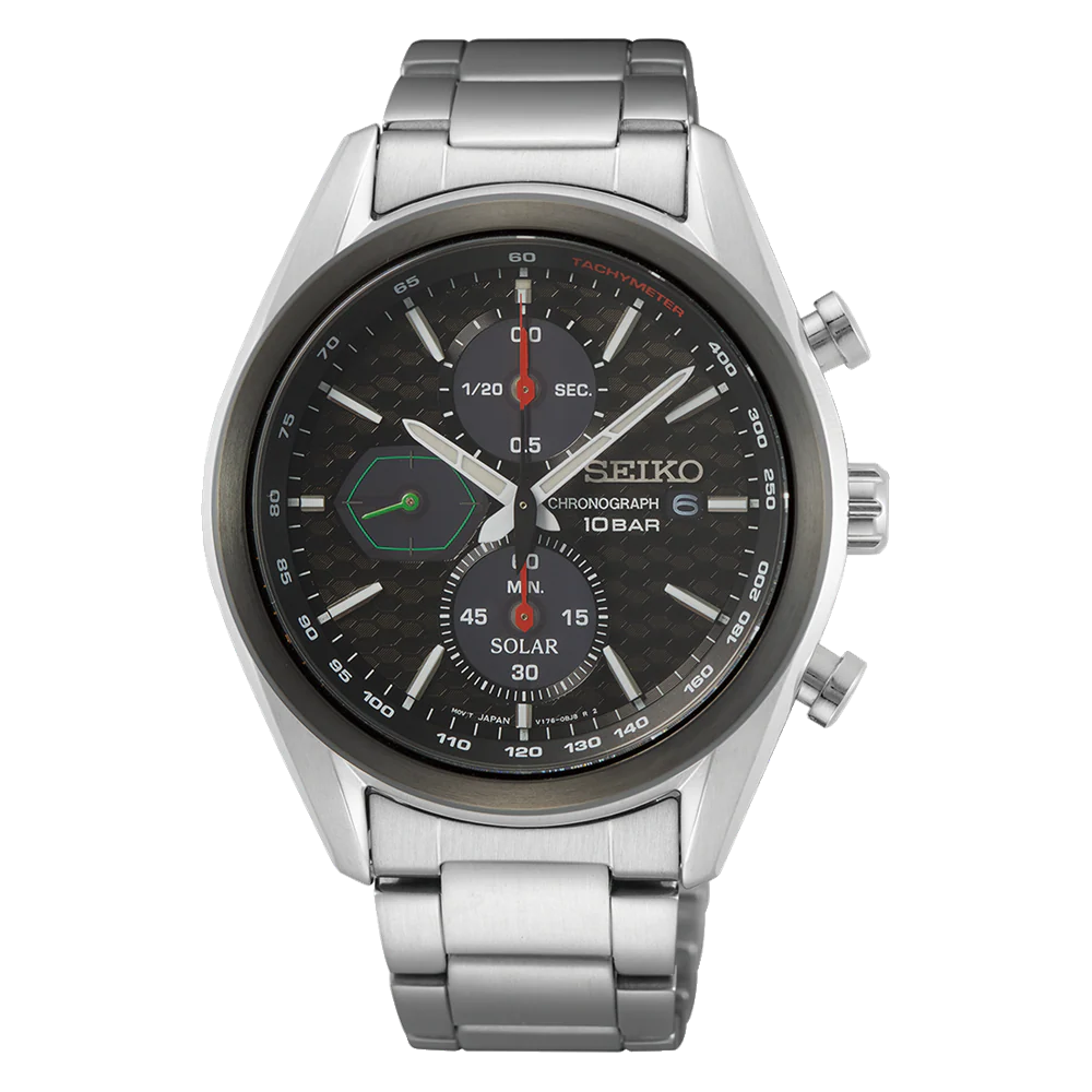 SSC803P1 Seiko Solar Reloj para caballero pulsera de metal