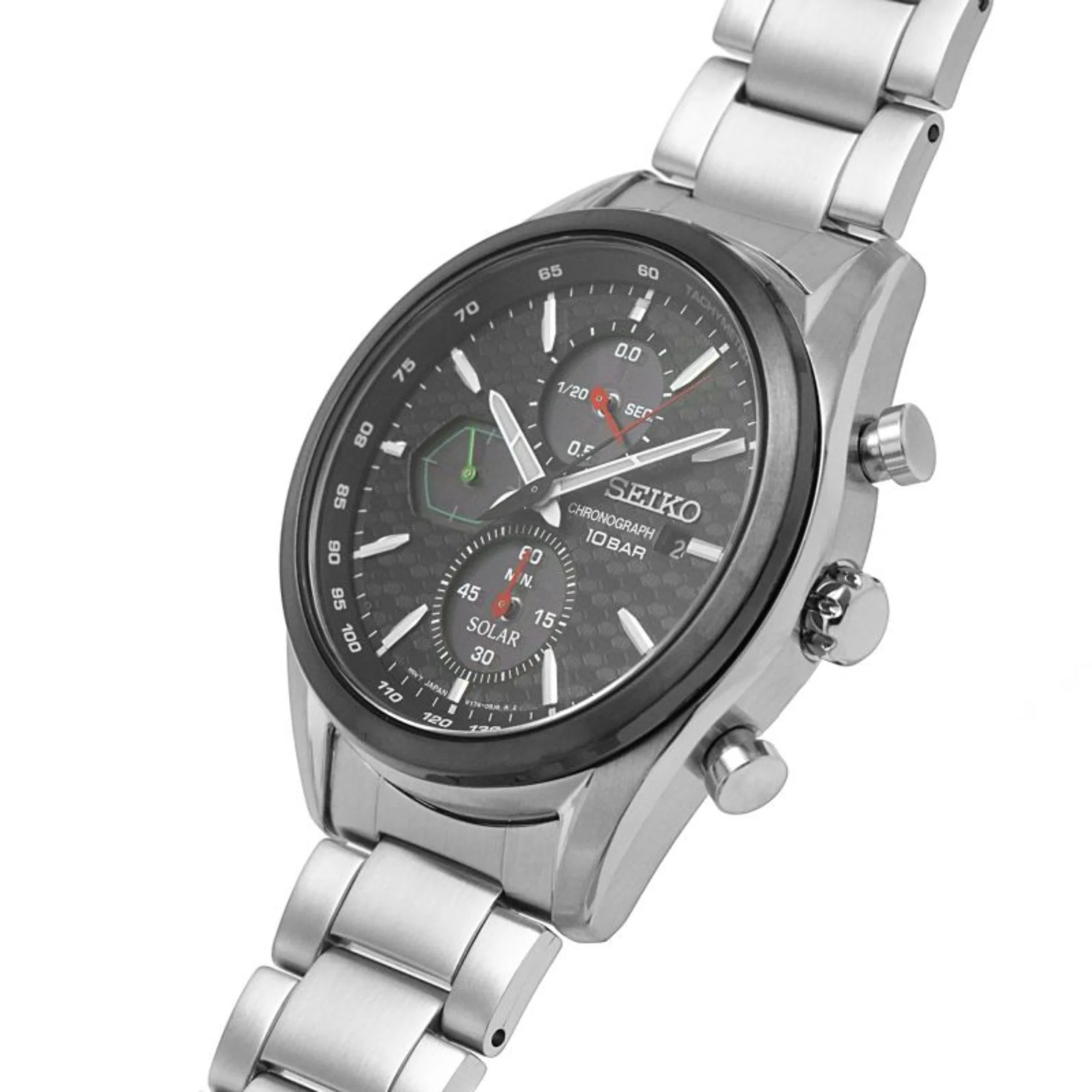 SSC803P1 Seiko Solar Reloj para caballero pulsera de metal - Image 4