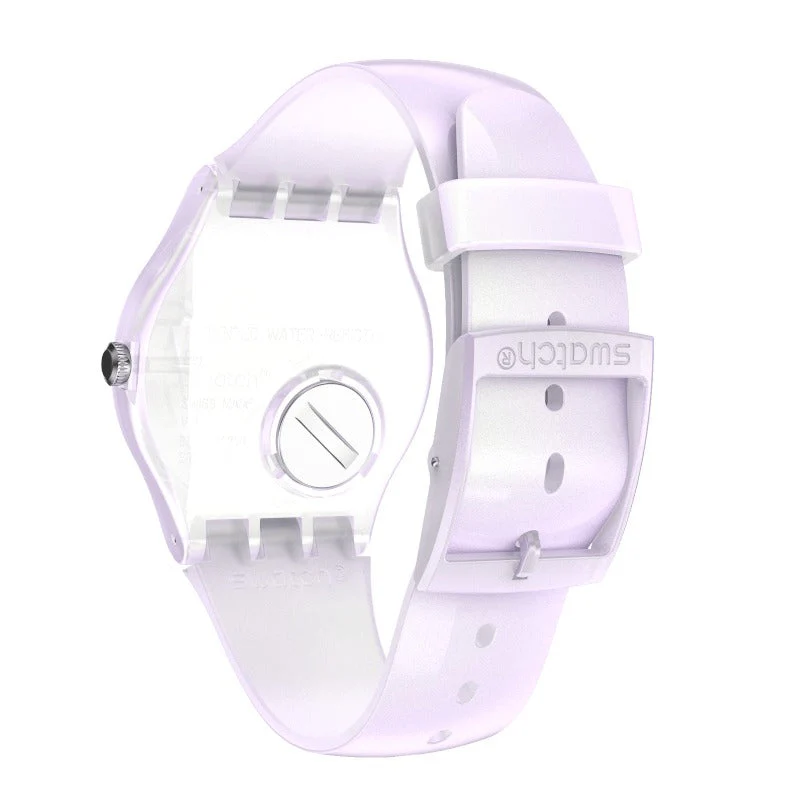 SUOK155 Reloj Swatch Pink Mist de dama correa de silicona - Image 3