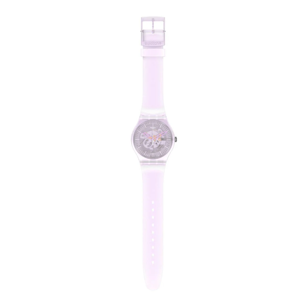 SUOK155 Reloj Swatch Pink Mist de dama correa de silicona - Image 5