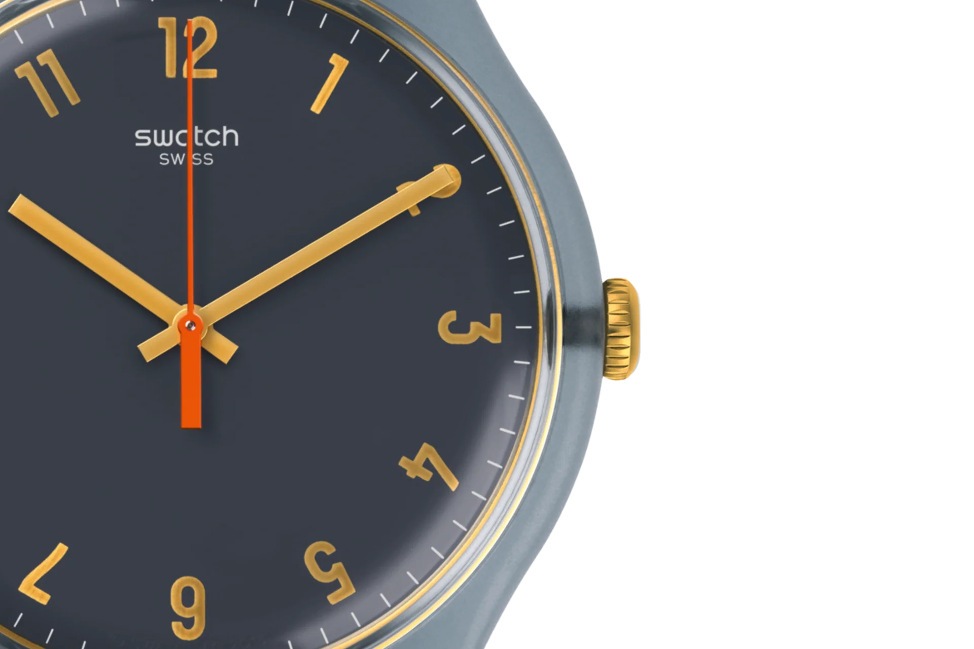 SUOM105 Reloj Swatch Nuit Bleue de hombre pulsera de silicona - Image 3