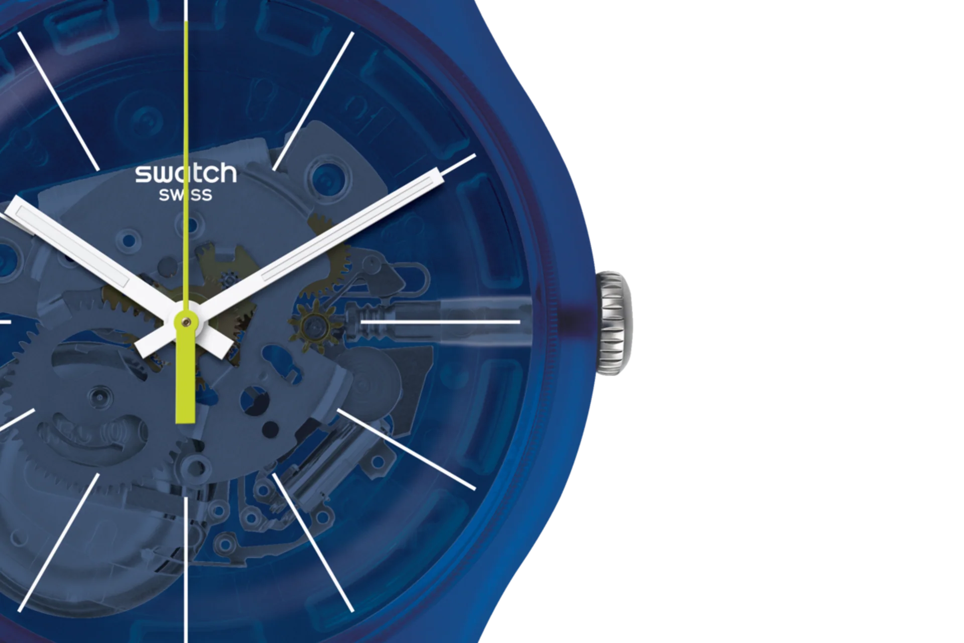 SUON142 Swatch Blue Sirup de hombre pulsera de resina - Image 6