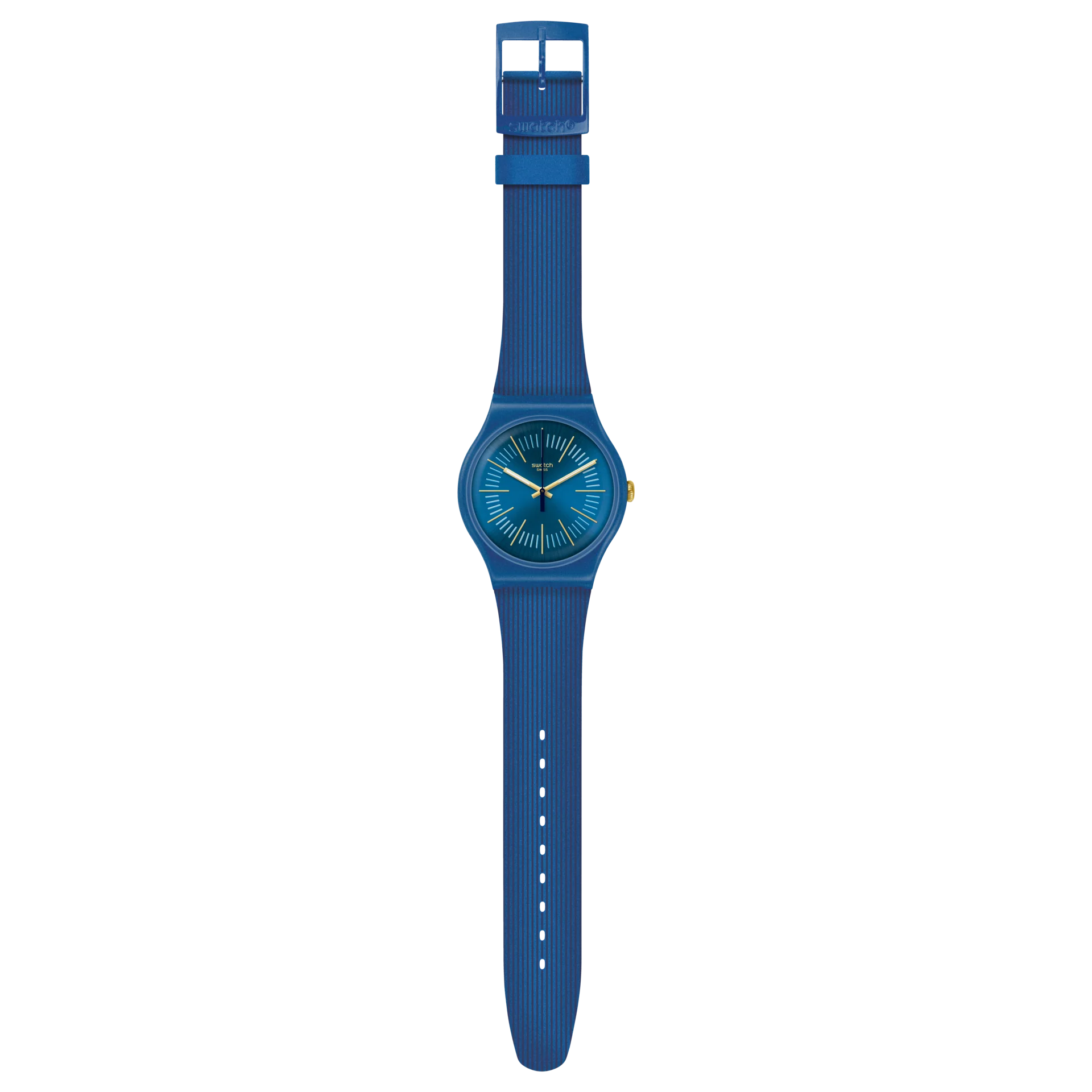 SUON143 Swatch Cyderalblue unisex pulsera de resina - Image 5