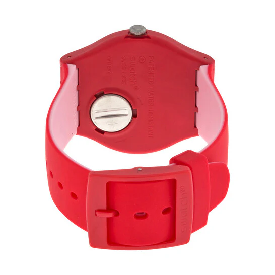 SUOR705 Swatch Backup Red unisex pulsera de caucho - Image 5