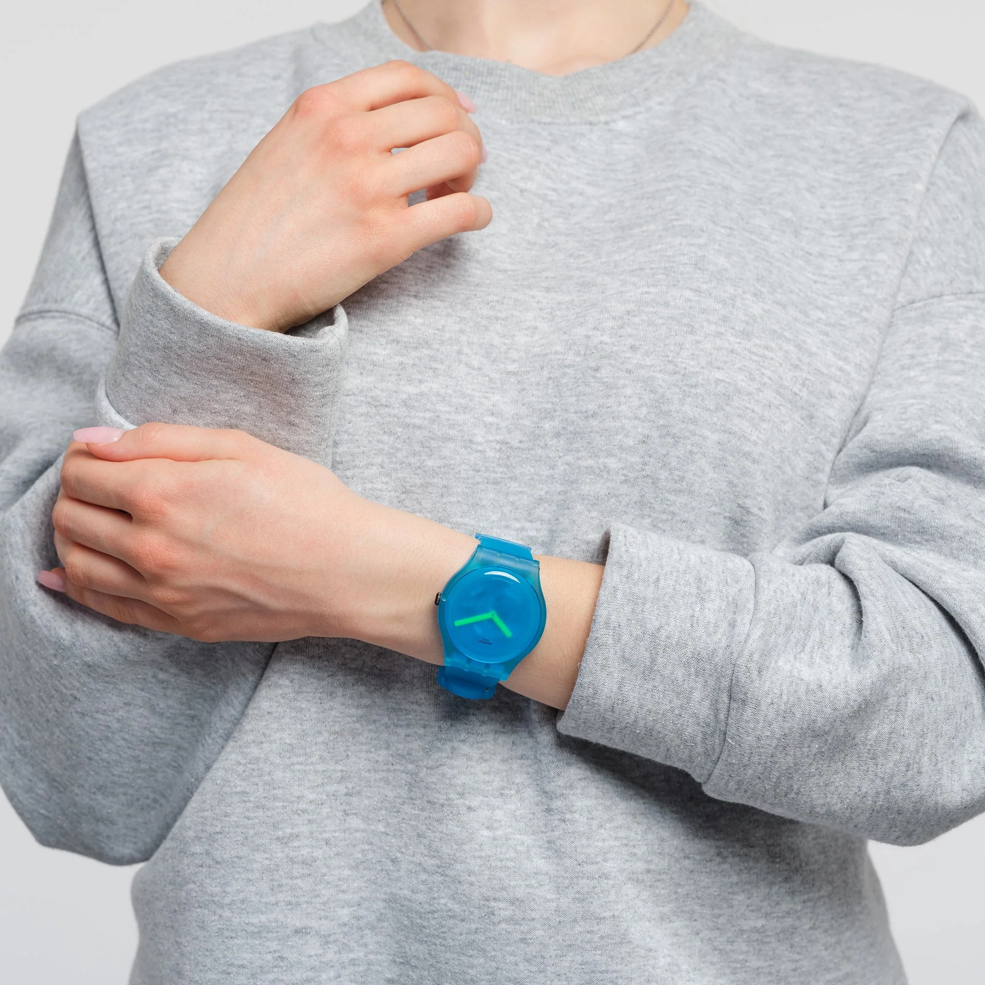 SUOS112 Swatch Ocean blur de dama correa de resina - Image 4