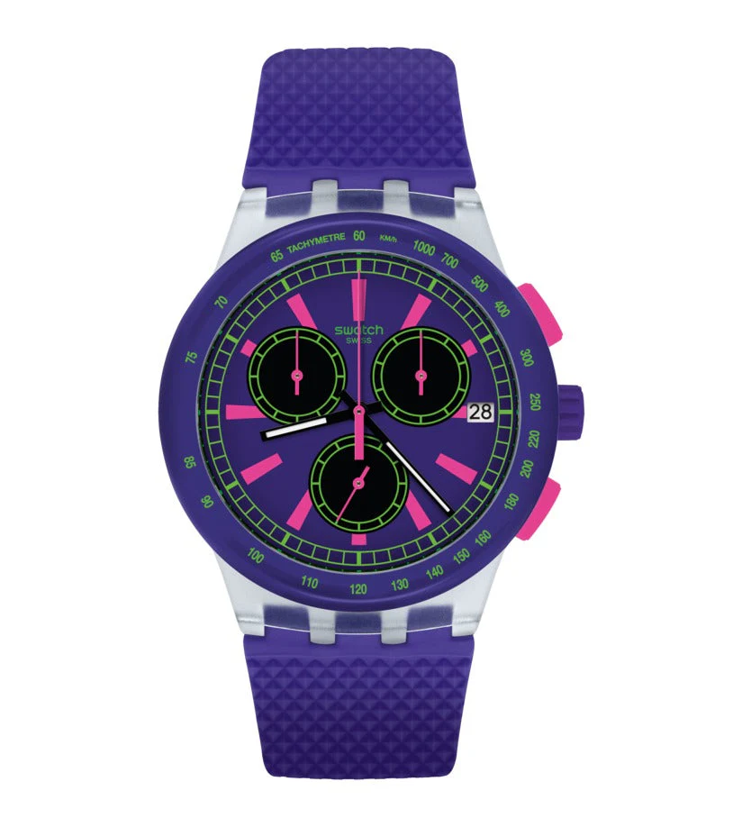 SUSK400 Reloj Swatch Purp-Lol de señorita correa de resina