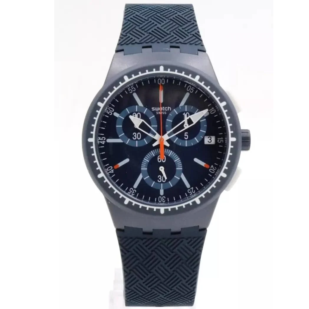 SUSN410 Reloj Swatch Gara in Blu Análogo para Caballero con Correa de Resina
