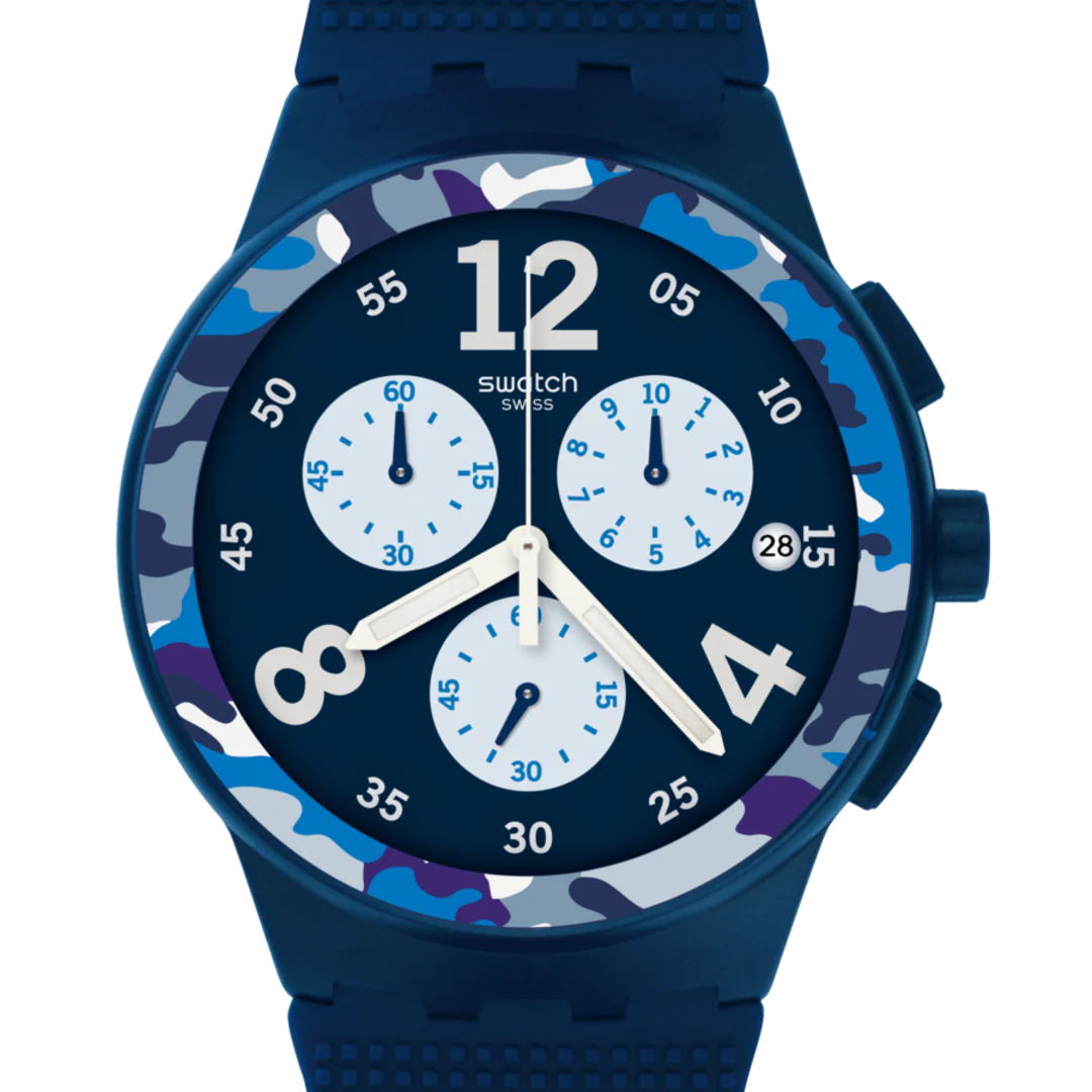 SUSN414 Reloj Swatch Camoblu unisex pulsera de resina - Image 3