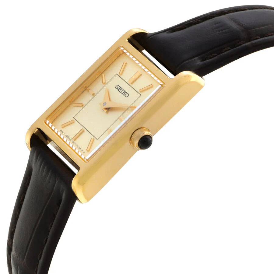 SWR110P1 Reloj Seiko Classic de mujer pulsera de cuero - Image 3