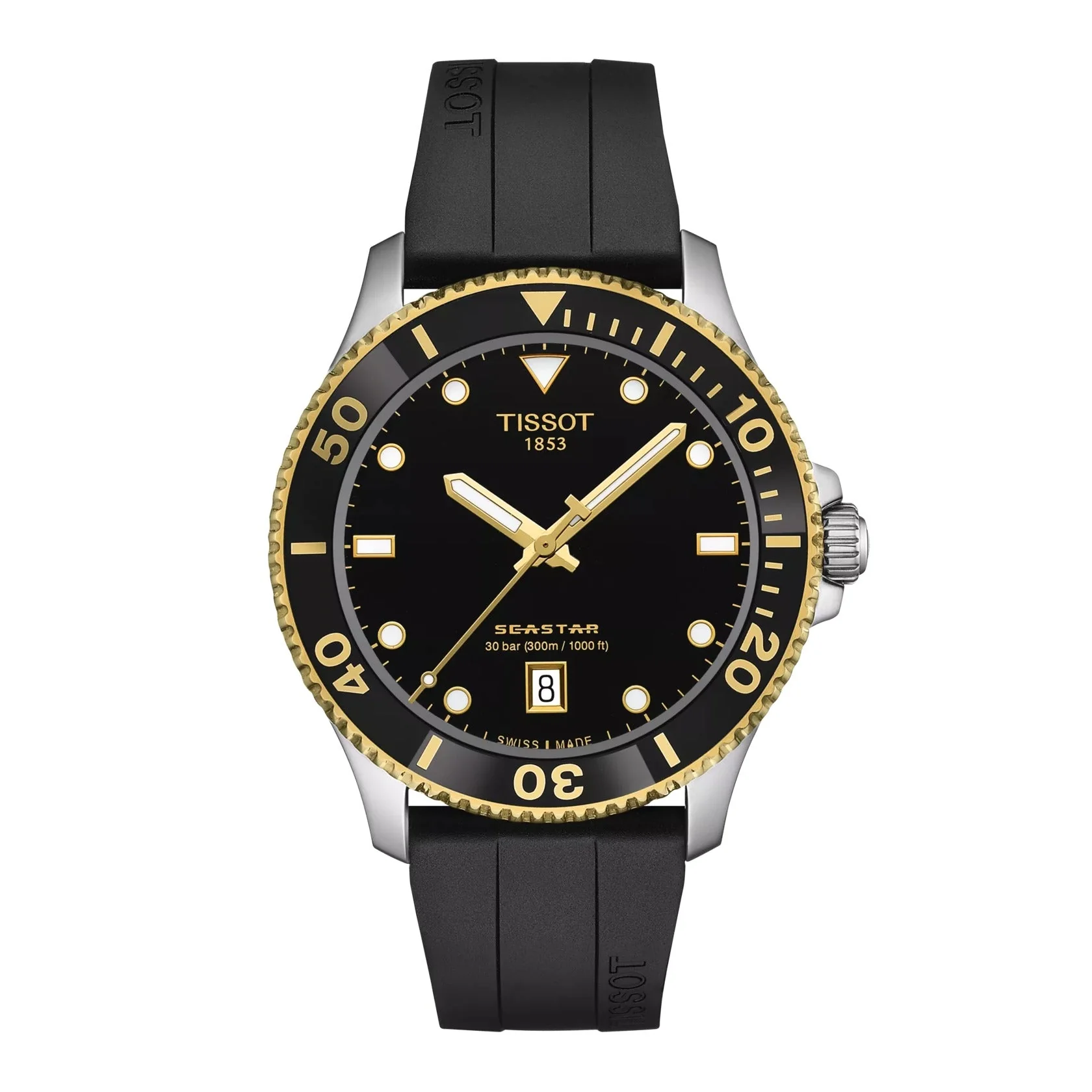 T120.410.27.051.00 Reloj Tissot Seastar 1000 de hombre correa de silicona