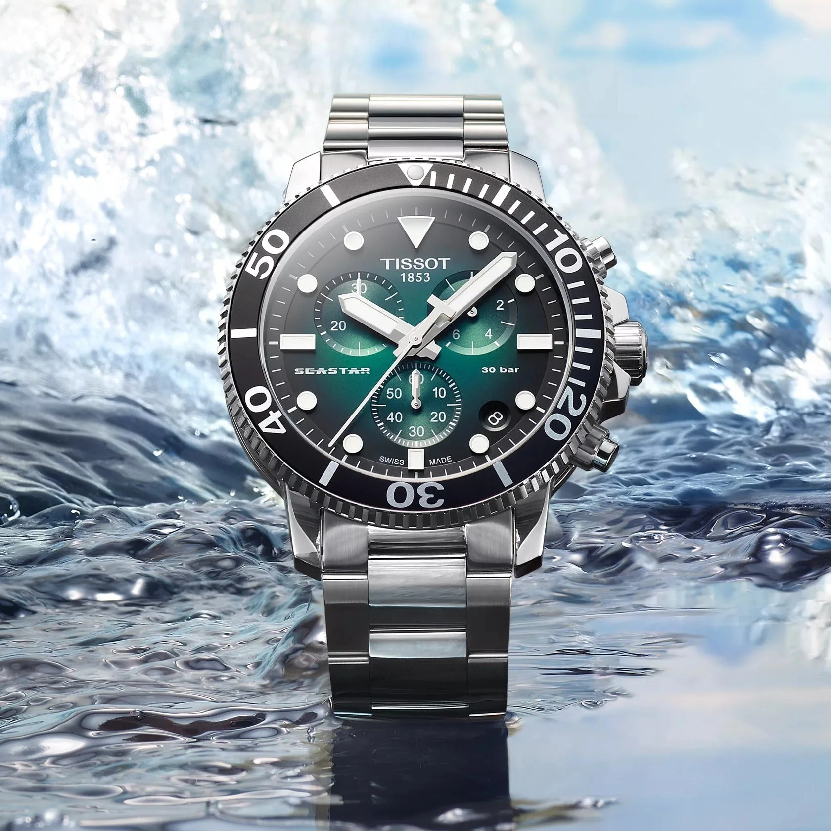 T120.417.11.091.01 Reloj Tissot Seastar de hombre correa de metal - Image 2