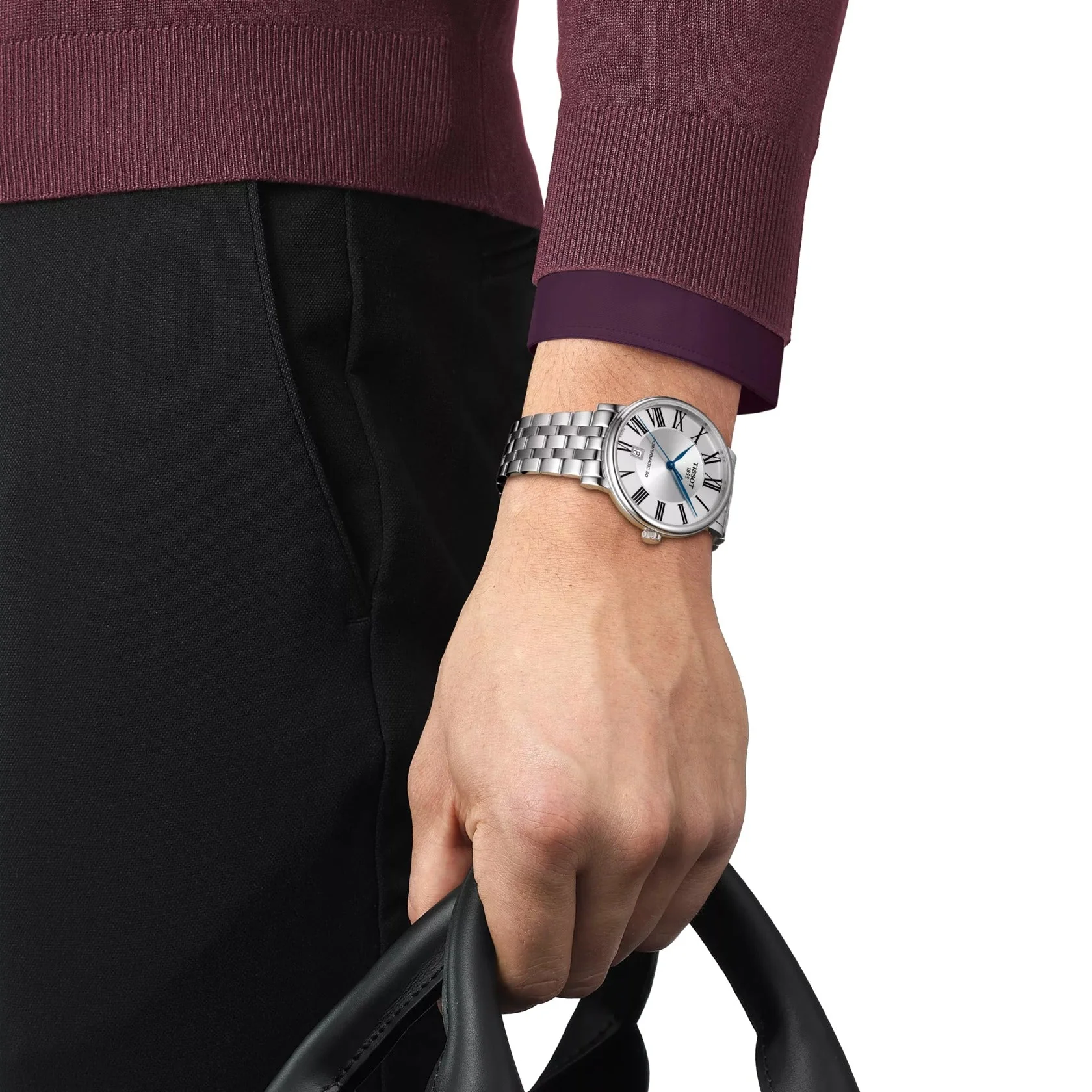T122.407.11.033.00 Reloj Tissot Carson Automático de hombre correa de metal - Image 3
