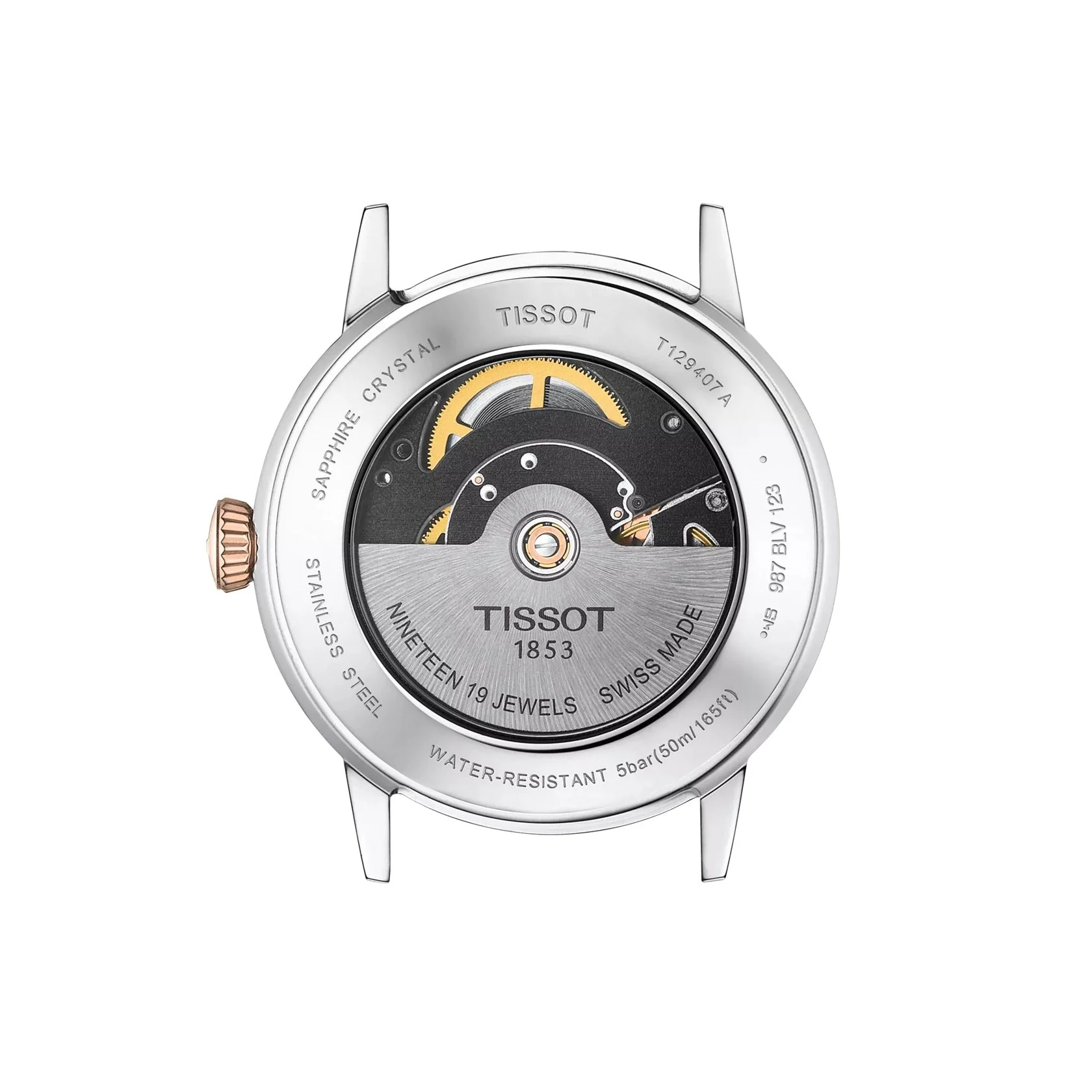 T129.407.22.031.00 Reloj Tissot Classic Dream Automático de hombre correa de metal - Image 4