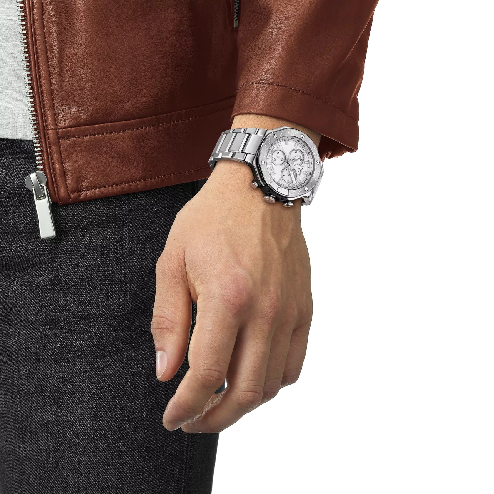 T141.417.11.031.00 Reloj Tissot T-Race de hombre banda de acero inoxidable - Image 5