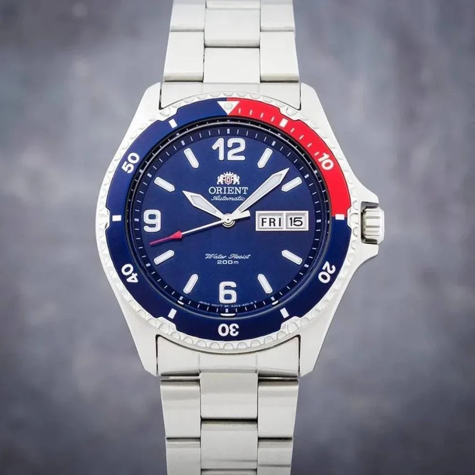 TAA02009D Reloj Orient Mako de caballero correa de acero inoxidable - Image 3