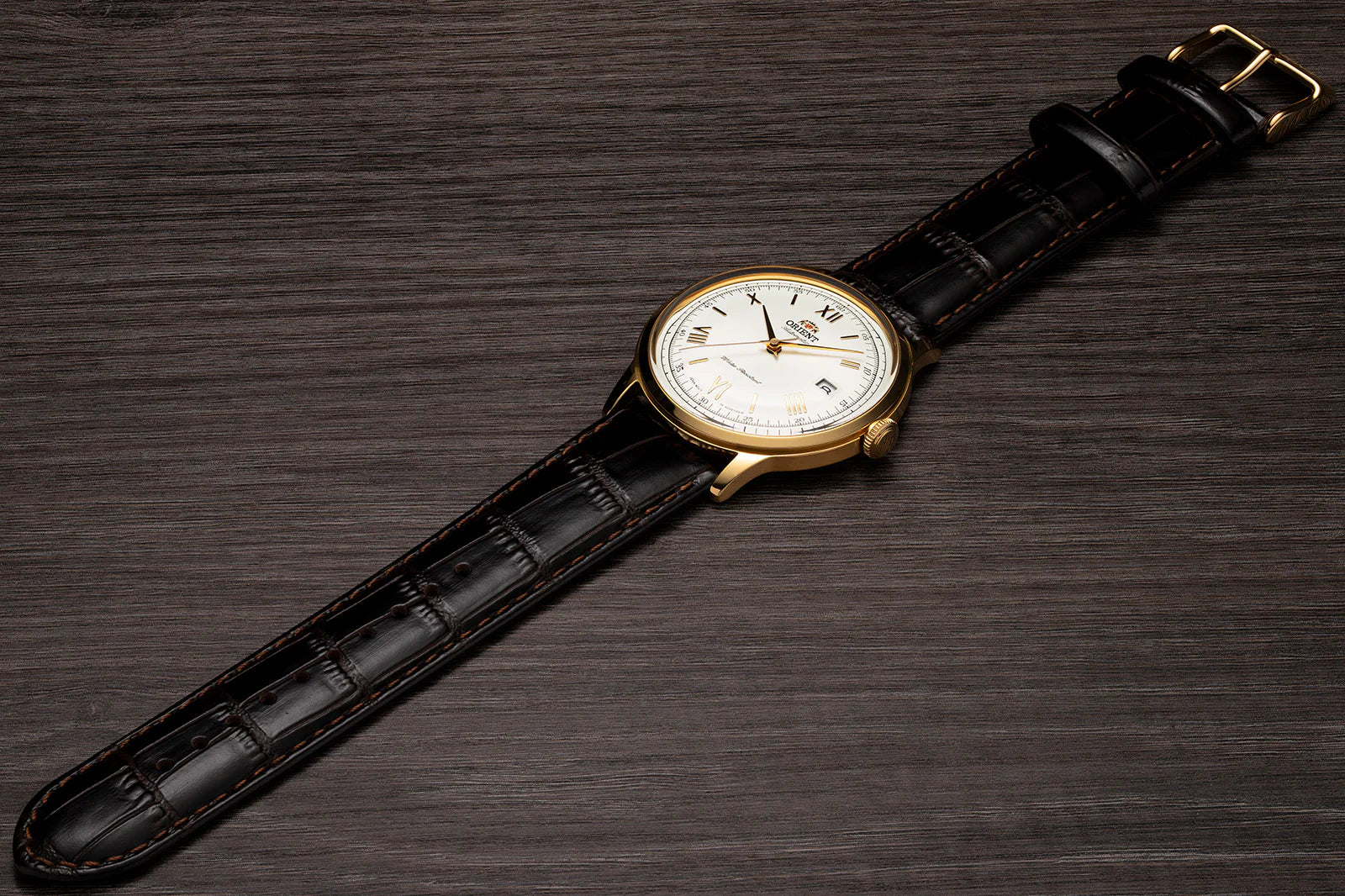 TAC00007W Orient Bambino de caballero pulsera de cuero - Image 4