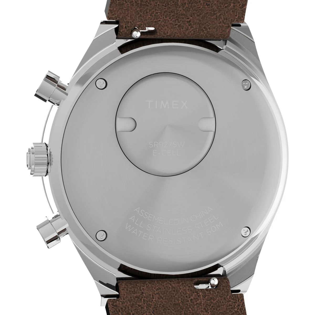 TW2V42800 Reloj Timex Q Chronograph de hombre correa de cuero - Image 4