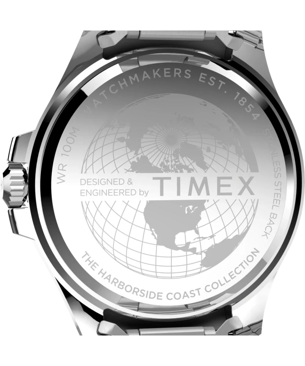 TW2V65300 Reloj Timex Harborside Coast de hombre pulsera de metal 43 mm - Image 4
