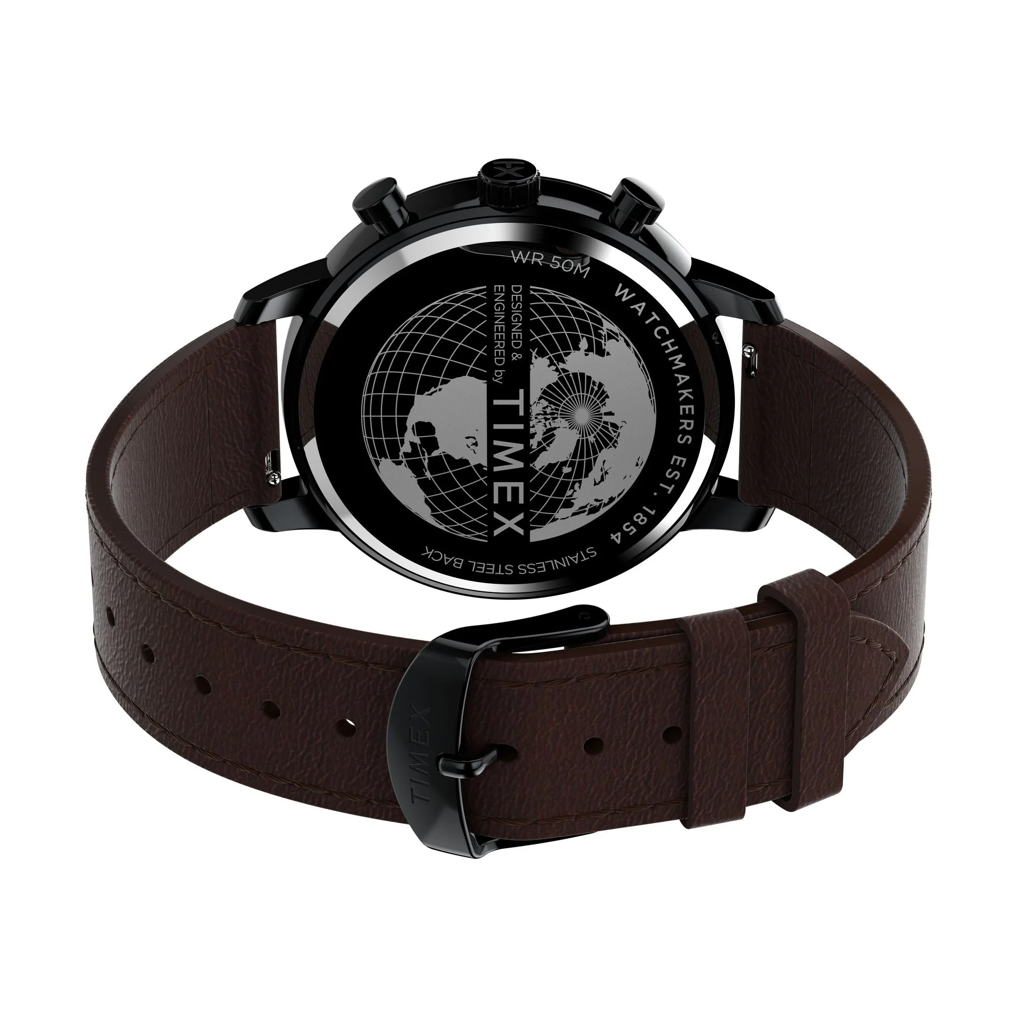 TW2W13200 Reloj Timex Chicago de hombre pulsera de piel 45 mm - Image 3