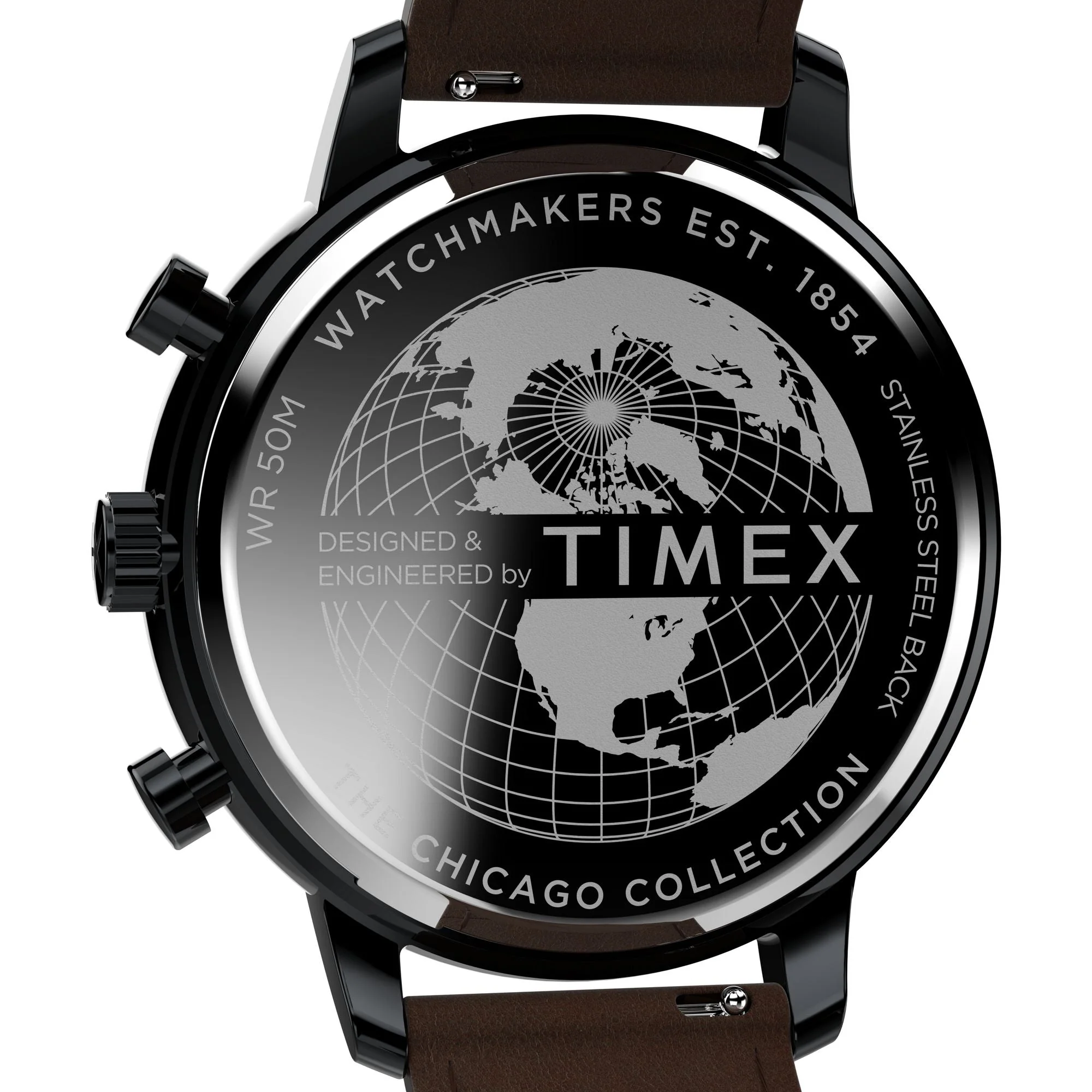 TW2W13200 Reloj Timex Chicago de hombre pulsera de piel 45 mm - Image 4