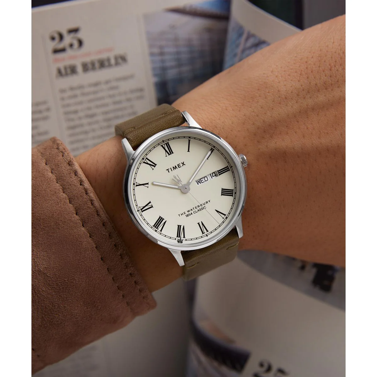 TW2W50600 Reloj Timex Waterbury Classic de hombre correa de piel - Image 6