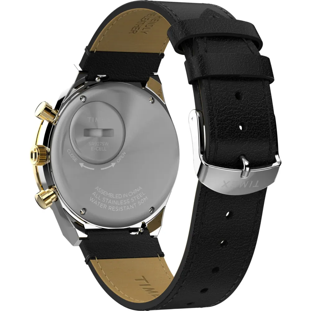 TW2W64300 Reloj Timex Q de hombre correa de piel - Image 4
