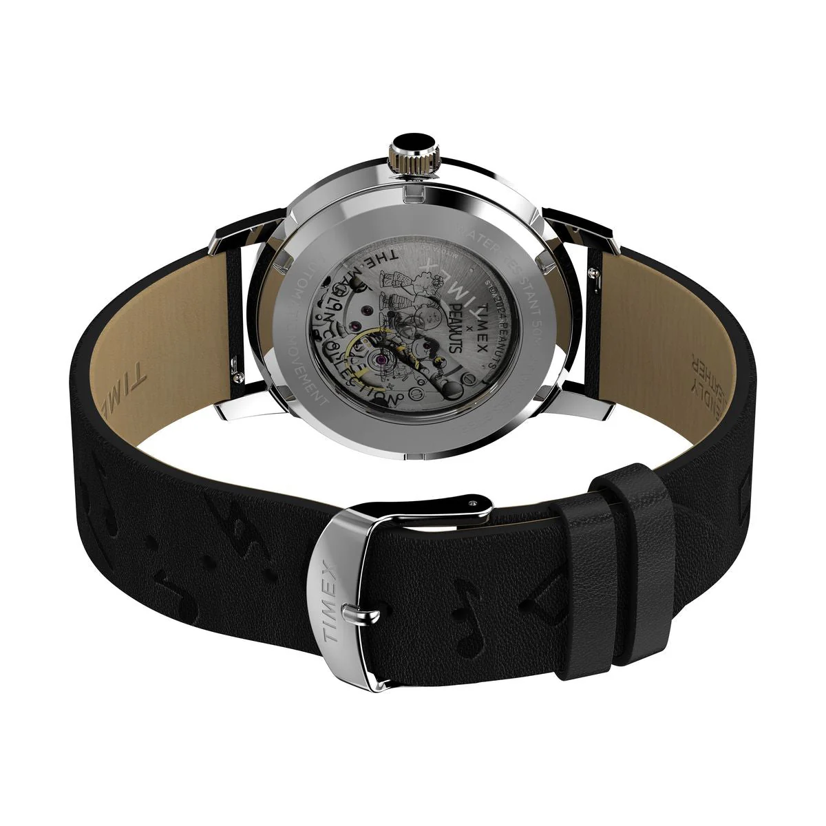 TW2W68800 Reloj Timex Marlin Snoopy de hombre correa de cuero - Image 3