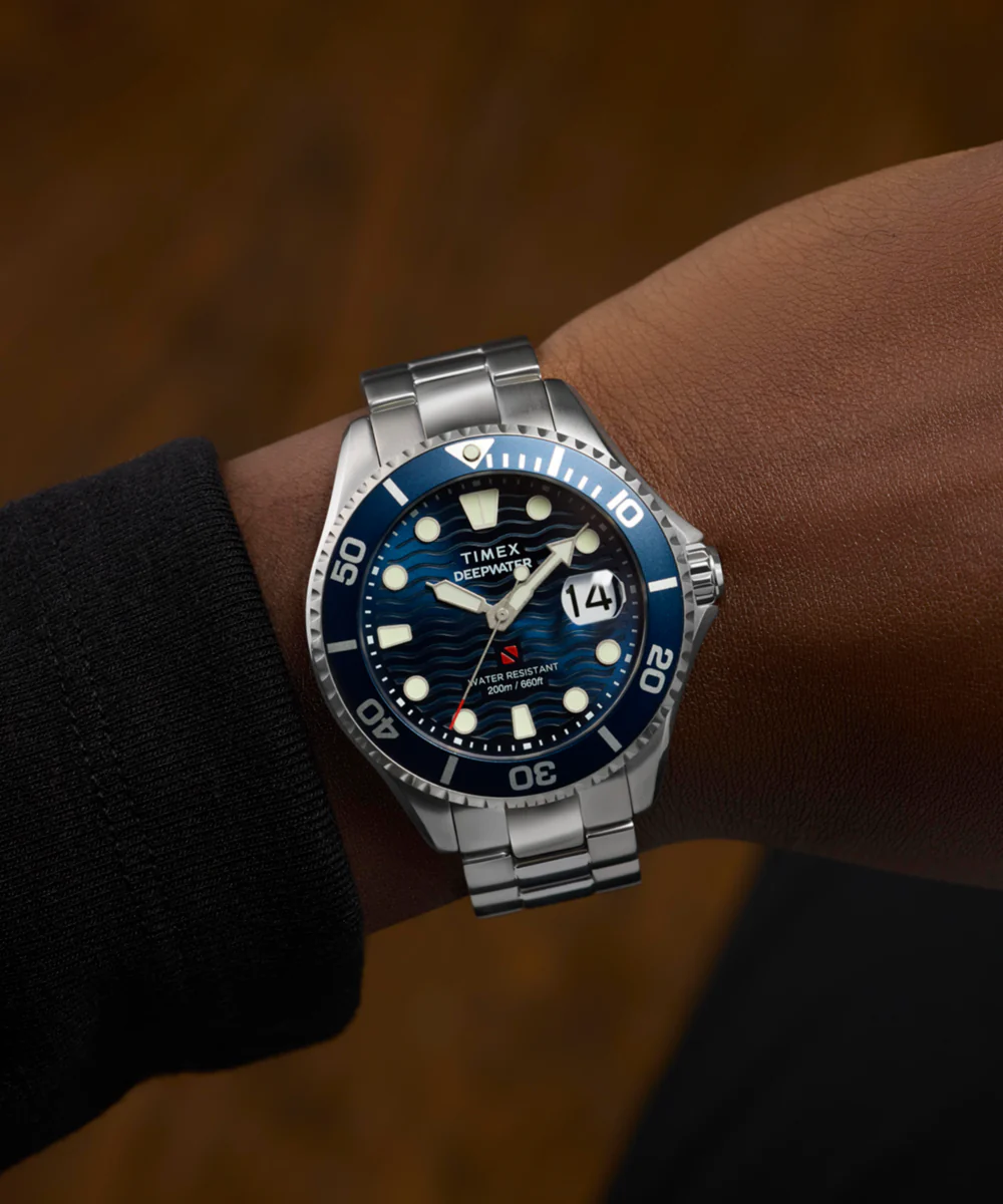 TW2W81900 Reloj Timex Deepwater Meridian 200 de hombre correa de metal - Image 6