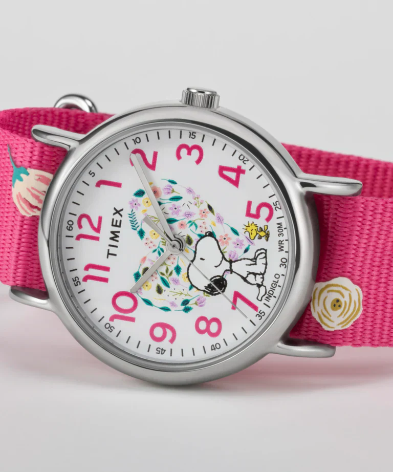 TW2W83100 Reloj Timex x Peaunuts Snoopy de dama pulsera de tela 38 mm - Image 2