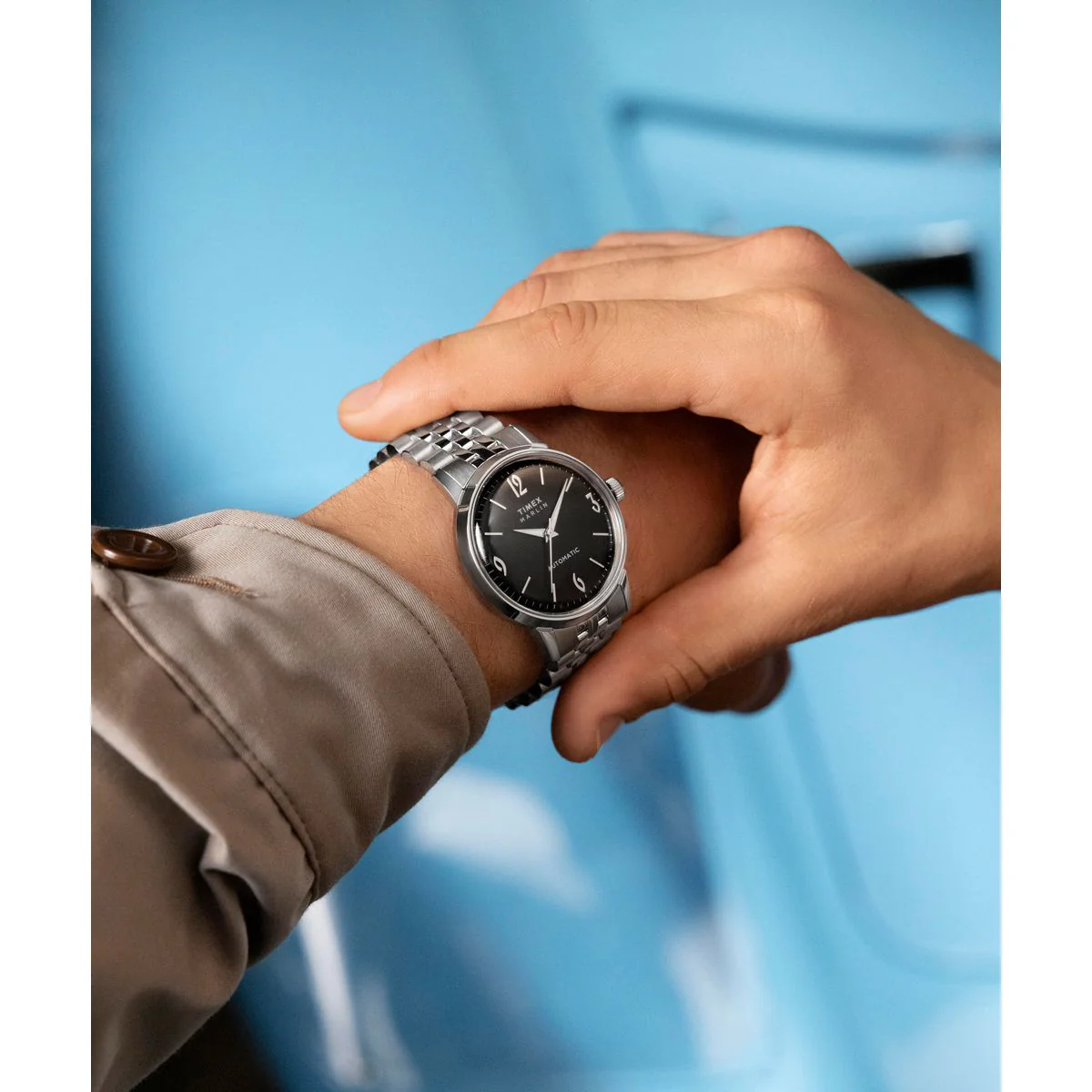 TW2W93200 Reloj Timex Marlin Automático de hombre correa de metal - Image 4
