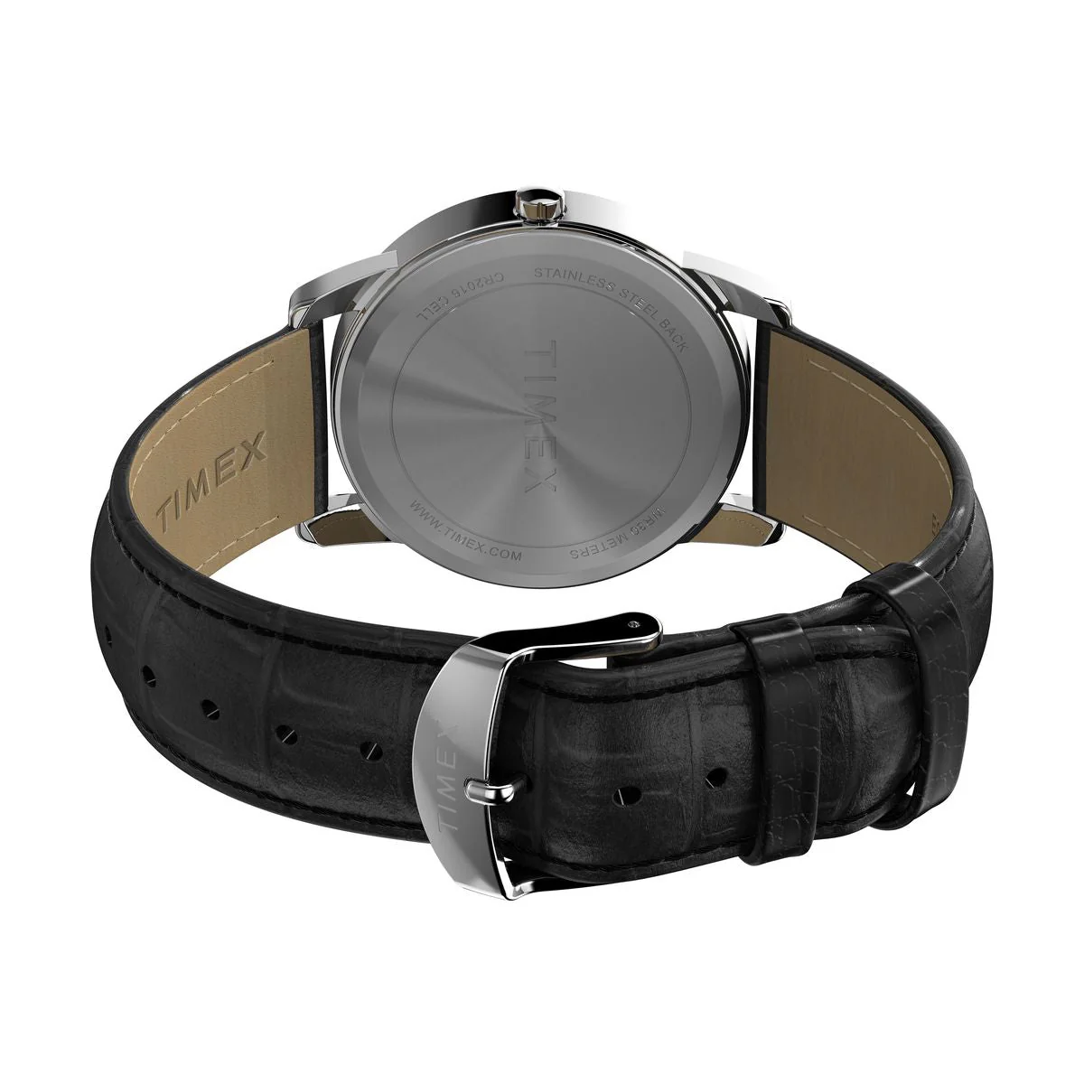 TW2W95400 Reloj Timex Easy Reader de hombre correa de cuero - Image 5