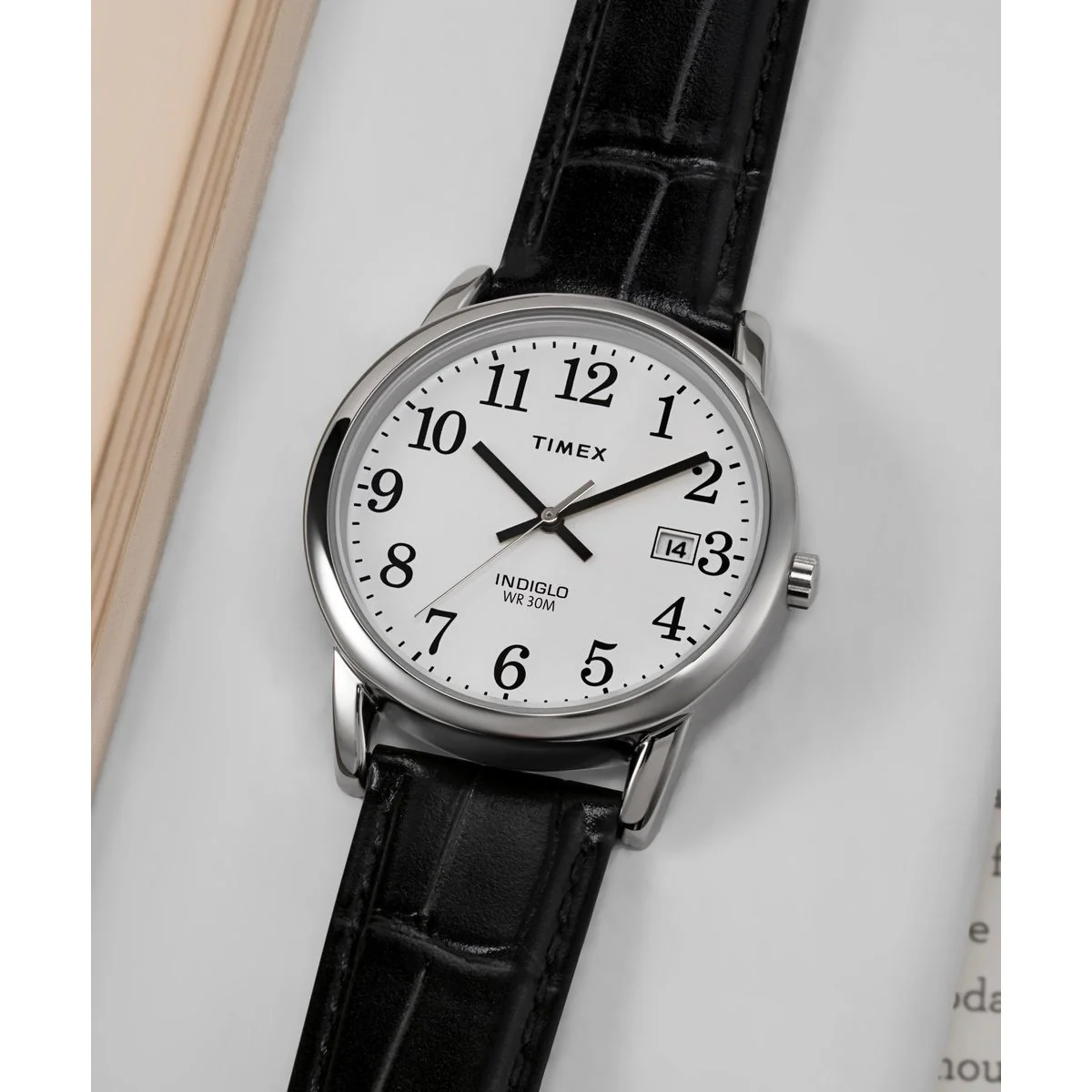 TW2W95400 Reloj Timex Easy Reader de hombre correa de cuero - Image 7