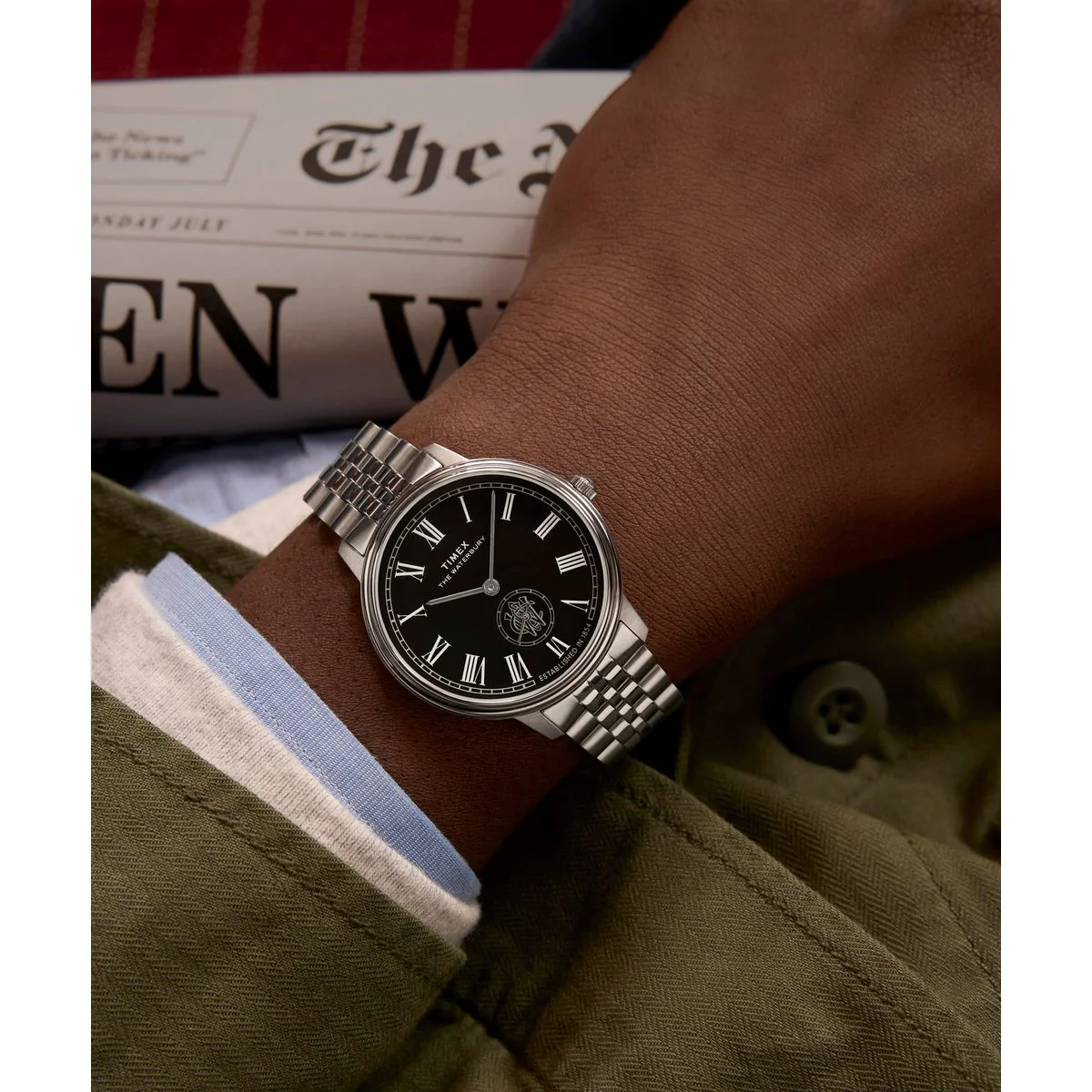 TW2Y23300 Reloj Timex Waterbury Metropolitan de hombre correa de metal - Image 3